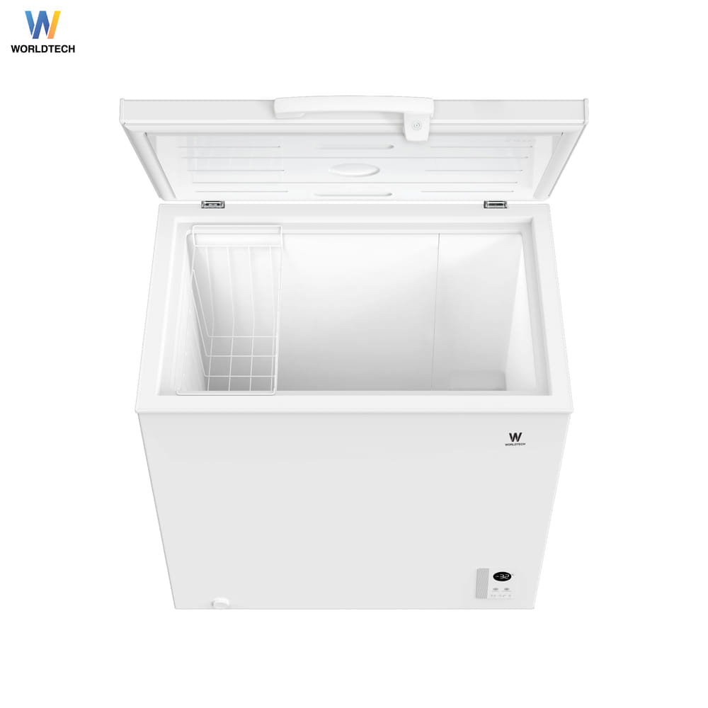 ตู้แช่ 2 ระบบ Electric WORLDTECH รุ่น WT-FZE200 ขนาด 7 คิว ความจุ 199 ลิตร สีขาว